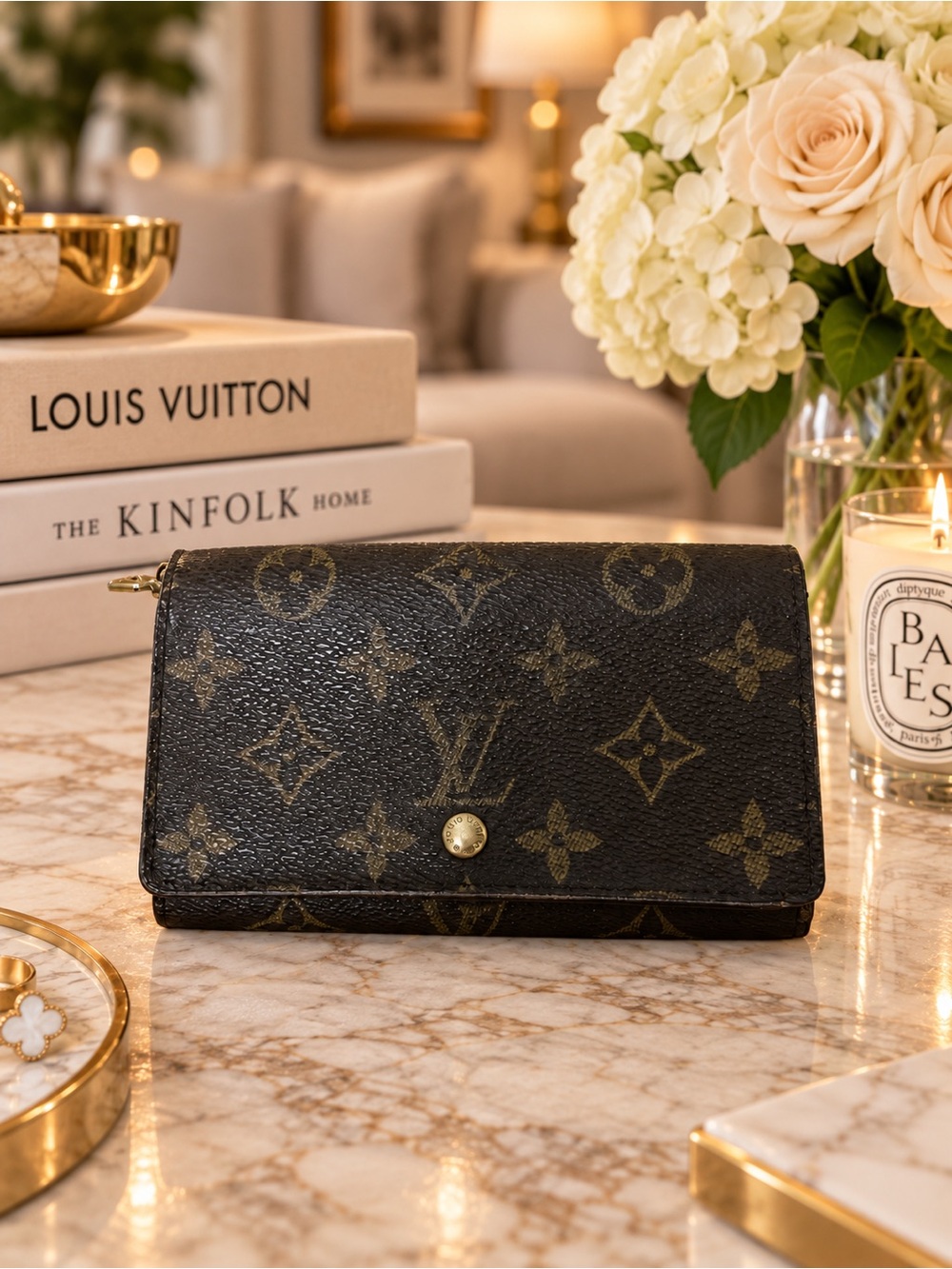Louis Vuitton Porte TrƩsor Monogram Canvas Tri-Fold Wallet